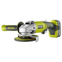 ONE+Ryobi R18AG-140S Аккумуляторная угловая шлифмашина 115 мм, 18 В, литий-ионный аккумулятор