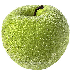 Штучні фрукти яблуко зелене муляж цукровий 8 см