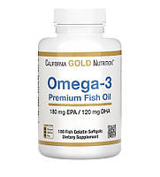 California Gold Omega-3 Premium Fish Oil 100 гелевых капсул