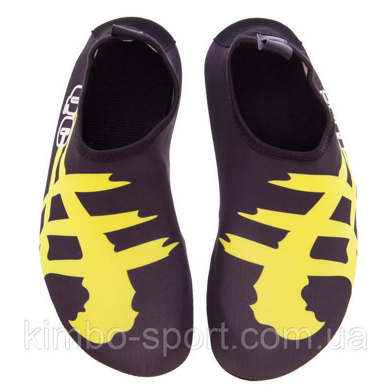 Обувь Skin Shoes для спорта и йоги SP-Sport Иероглиф PL-0419-BK размер 34-45 черный-салатовый Код PL-0419-BK - фото 4 - id-p1690284528