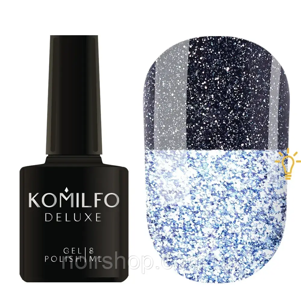Komilfo Luminous Collection L007 (темний синьо-сірий, світловідбиваючий), 8 мл