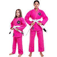 Кімоно жіноче для джиу-джитсу HARD TOUCH JJSL 130-160 см рожевий Код JJSL