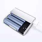 Акумулятор зарядний PowerBank 10400 Silver, фото 3