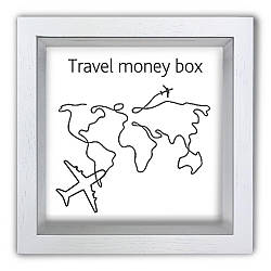 Копілка (скарбничка) "Travel money box" біла 20*20 см    гпхркп0014ба