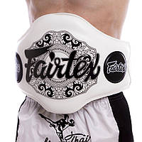 Пояс тренера кожаный FAIRTEX BPV2 белый-черный Код BPV2