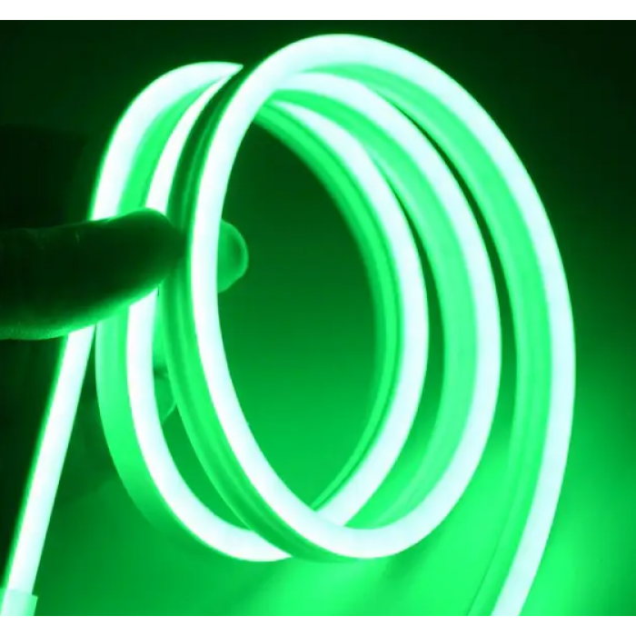 Світлодіодна неонова стрічка NEON 220В JL 2835-120 G IP65 герметична 5 метрів Зелена