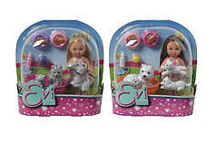 Лялька Еві з тваринками, 2 види, 3+