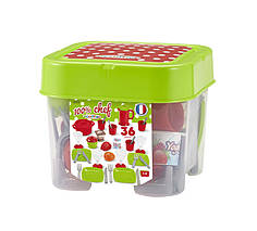 Набір посуду Chef з продуктами у боксі, 36 шт, 18міс.+