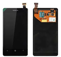 Дисплей (LCD) Nokia 800 Lumia с сенсором чёрный Оригинал