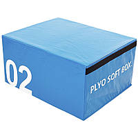 Бокс плиометрический мягкий Zelart SOFT PLYOMETRIC BOXES FI-5334-2 1шт 45см синий Код FI-5334-2