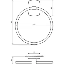 Тримач рушників Perfect Sanitary Appliances RM 1003, фото 4