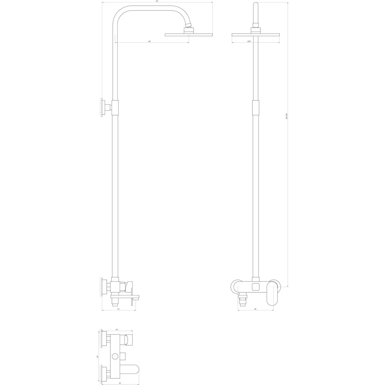 Душова система Globus Lux PRIZMA VAN-DS0010 - фото 5 - id-p1690342015