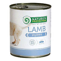 Влажный консервированный корм для щенков всех пород Nature's Protection Puppy Lamb с ягненком 800 г