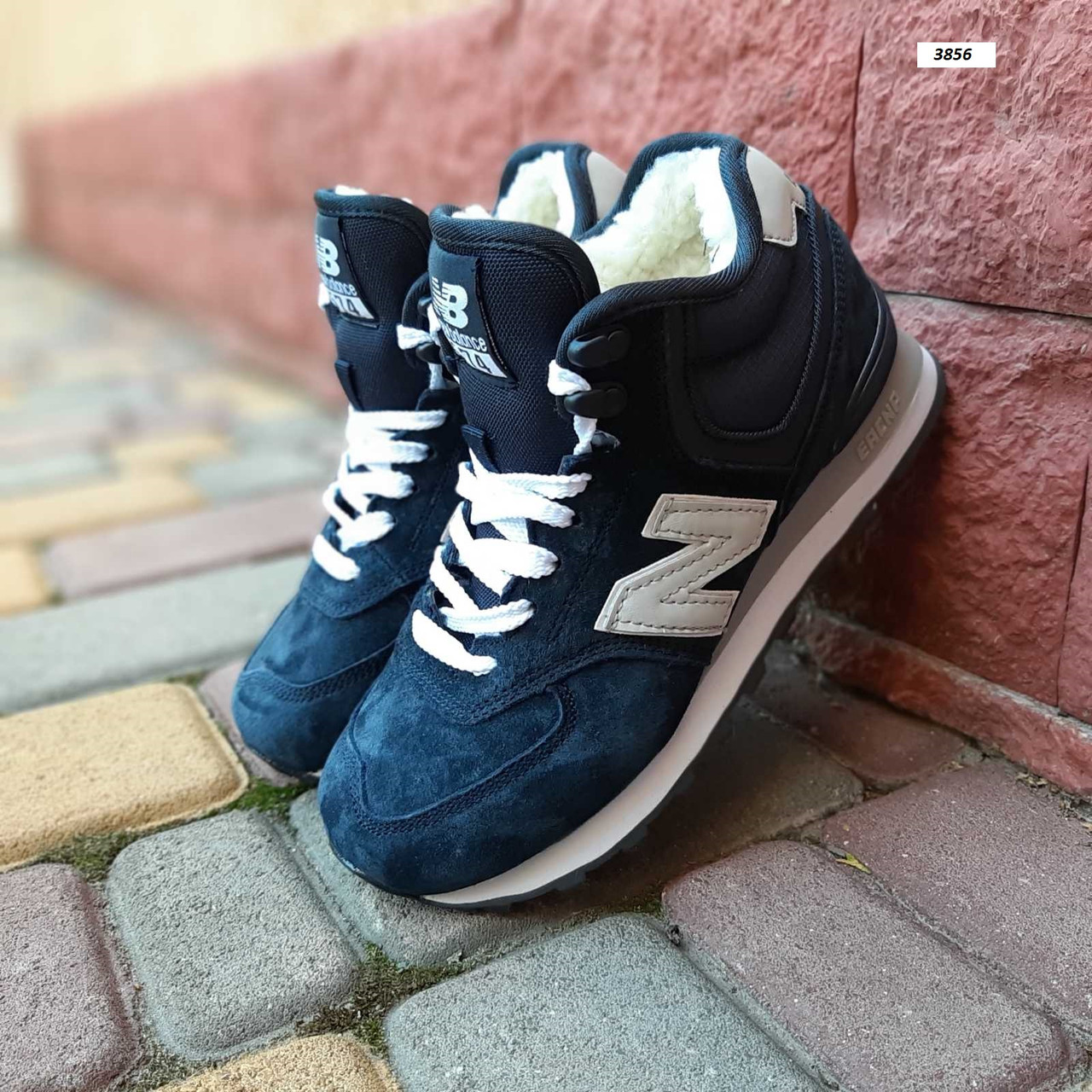 Зимові підліткові черевики кросівки з хутром New Balance 574 купити Україна Київ інтернет-магазин