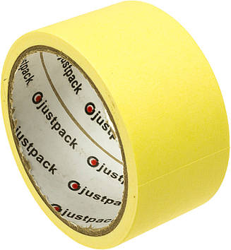 Стрічка клейка малярна "JastPack" 48ммх20м жовта(6)