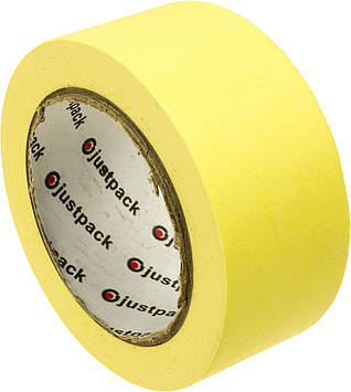 Стрічка клейка малярна "JastPack" 48ммх50м жовта(6)(54)