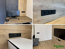 Розетка комп'ютерна Schneider Electric EPH4400171 Asfora, антрацит, пластик, фото 6