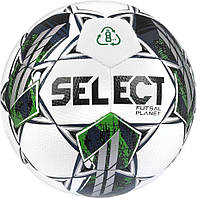 Футзальный мяч Select Futsal Planet v22 бело-зеленый 103346-327 Размер 4