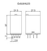 Реле електромеханічне 3A 4 контакти Ex9JM4L03