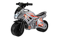 Мотоцикл Технок 7105 серый гоночный каталка детский мотобайк беговел велобег толокар для детей