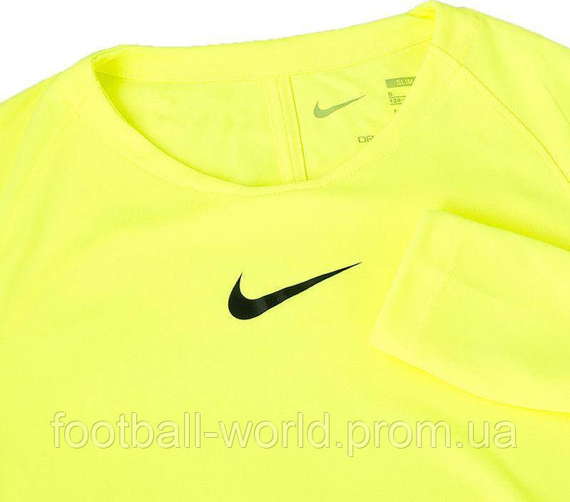 Термобелье футболка подростковая Nike Y NK DF PARK 1STLYR JSY LS салатовая AV2611-702 - фото 3 - id-p1690356921