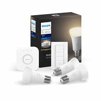 Умная лампочка Philips Стартовий комплект Hue White, E27 3шт (929001821620) - Вища Якість та Гарантія!