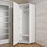 Шафа кутова для одягу Id27-1464 Ш 700 / В 1930 / Г 700 Білий, фото 2