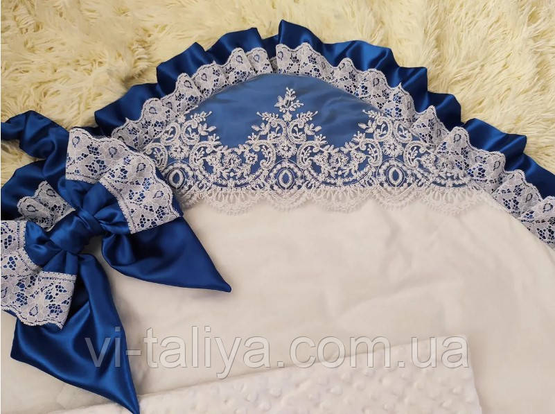 Купить Конверт с капюшоном и кружевом для новорожденных, цена 675 ...