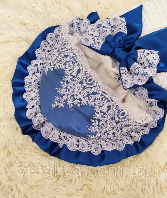 Купить Конверт с капюшоном и кружевом для новорожденных, цена 675 ...