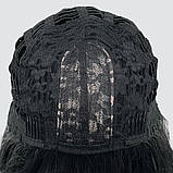 Перука SX48 колір 012 чорний, для сцени, аніматорів, вечірок і розваг. Термоволосся, фото 6