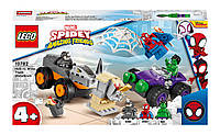 LEGO Super Heroes Marvel Битва Халка з Носорогом на вантажівках 110 деталей (10782)