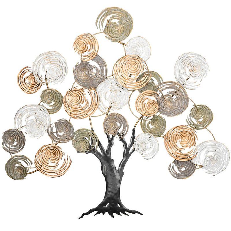 Настінне панно Дерево декоративне металеве 120x5,7x110,5 см. BST 0301356