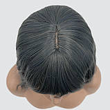 Перука SX48 колір 014 сірий із синьовою, для сцени, аніматорів, вечірок і розваг. Термоволосся, фото 5