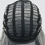 Перука SX48 колір 014 сірий із синьовою, для сцени, аніматорів, вечірок і розваг. Термоволосся, фото 7