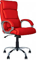 Компьютерное офисное кресло для руководителя Дельта Delta Anyfix CHR-68 Экокожа ECO-90 Красный Новый Стиль IM