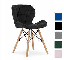 Крісло велюрове для персоналу Leobert Lago офісне крісло для переговорної стілець для дому Зелений R_1022 Чорний