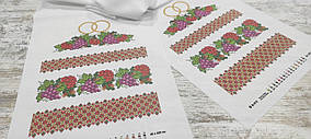Заготівля для вишивки бісером рушника на тканині В1012 45смх2.20м