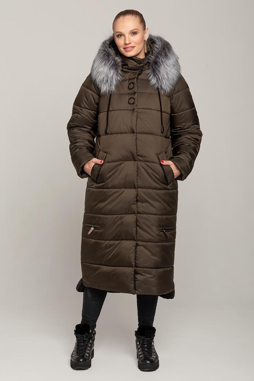 Довге пальто-куртка на зиму Barbara, р-ри 48-58