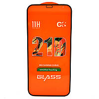 Захисне скло OG 21D Full Glue для Iphone 12 Pro Max повноекранне чорне