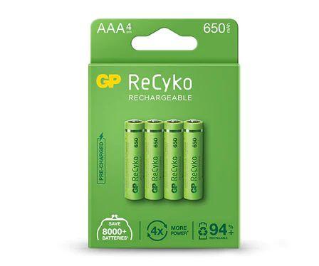 Аккумулятор GP Recyko 650 Series (GP65AAAHCE-2EB4) Ni-MH 650mAh, LSD80-1, AAA