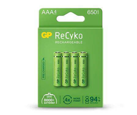 Аккумулятор GP Recyko 650 Series (GP65AAAHCE-2EB4) Ni-MH 650mAh, LSD80-1, AAA, фото 1