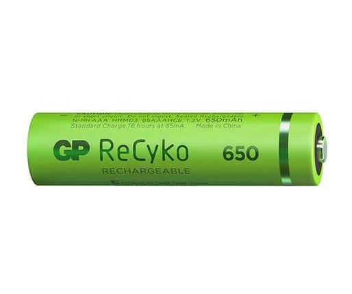 Аккумулятор GP Recyko 650 Series (GP65AAAHCE-2EB4) Ni-MH 650mAh, LSD80-1, AAA, фото 3