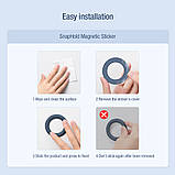 Магнітний тримач Nillkin для смартфона (SnapHold+SnapLink Magnetic Sticker) Black Чорний, фото 9