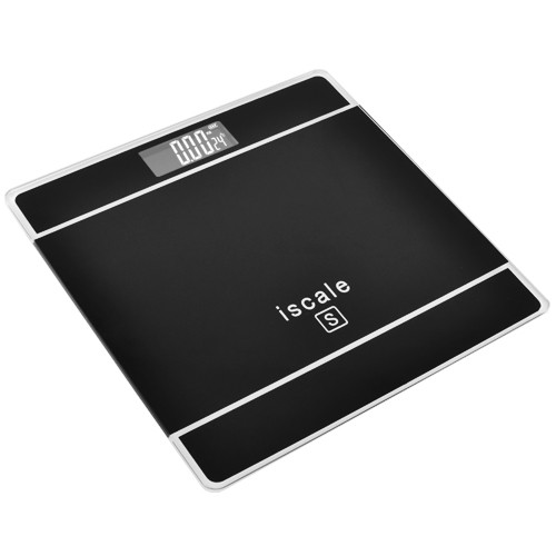 Ваги підлогові електронні ISCALE S зі скляною платформою та датчиком температури 0-180КГ (0,1кг)