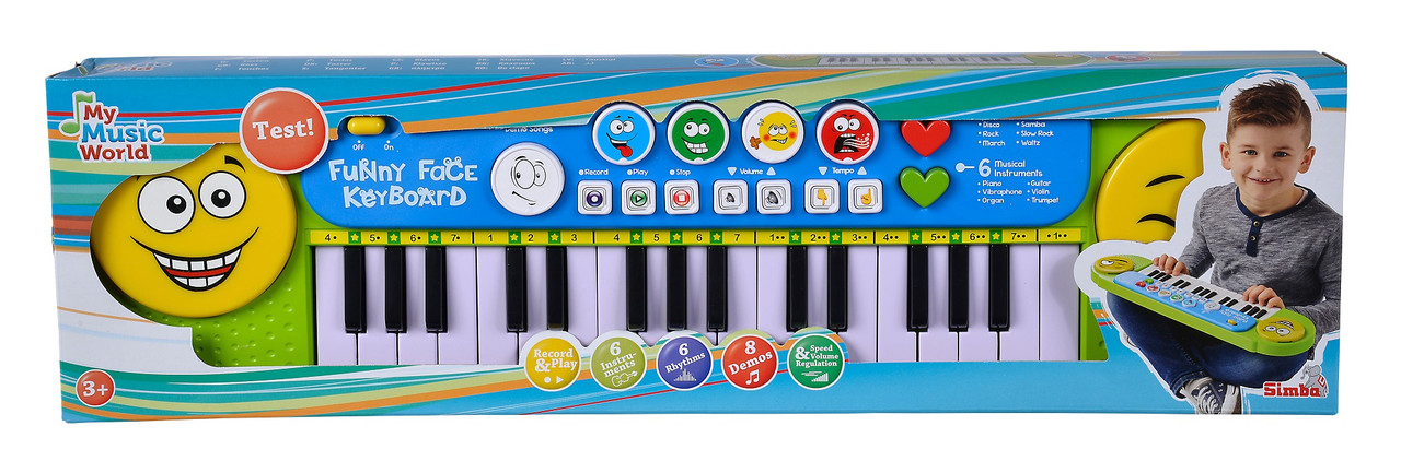 Музыкальный инструмент Simba Toys Клавишные Веселые мелодии 32 клавиши 8 мелодий (6834250) - фото 4 - id-p1690407473
