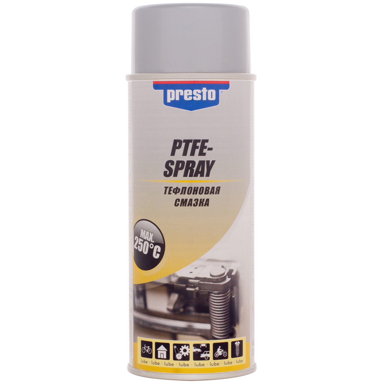 Тефлоновая смазка Presto PTFE-Spray, 400 мл Аэрозоль лучшая цена только ...