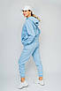 Жіночий костюм спортивний утеплений блакитний 22938 (2000000087320), фото 2