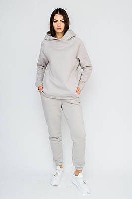 Жіночий костюм спортивний утеплений сірий 22938 (2000000087757)