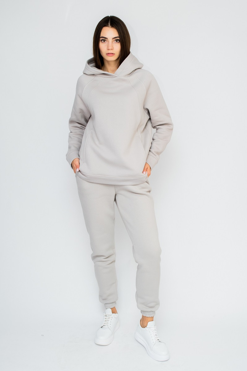 Жіночий костюм спортивний утеплений сірий 22938 (2000000087757), фото 1
