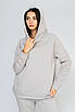 Жіночий костюм спортивний утеплений сірий 22938 (2000000087757), фото 2